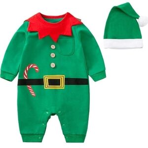 Baby Elf Romper with Hat
